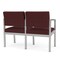 Lesro Lenox 2 Seat Tandem Seating W/ No Center Arm, 43.5 in W 24.5 in L 32 in H LS2101 - alternate 3